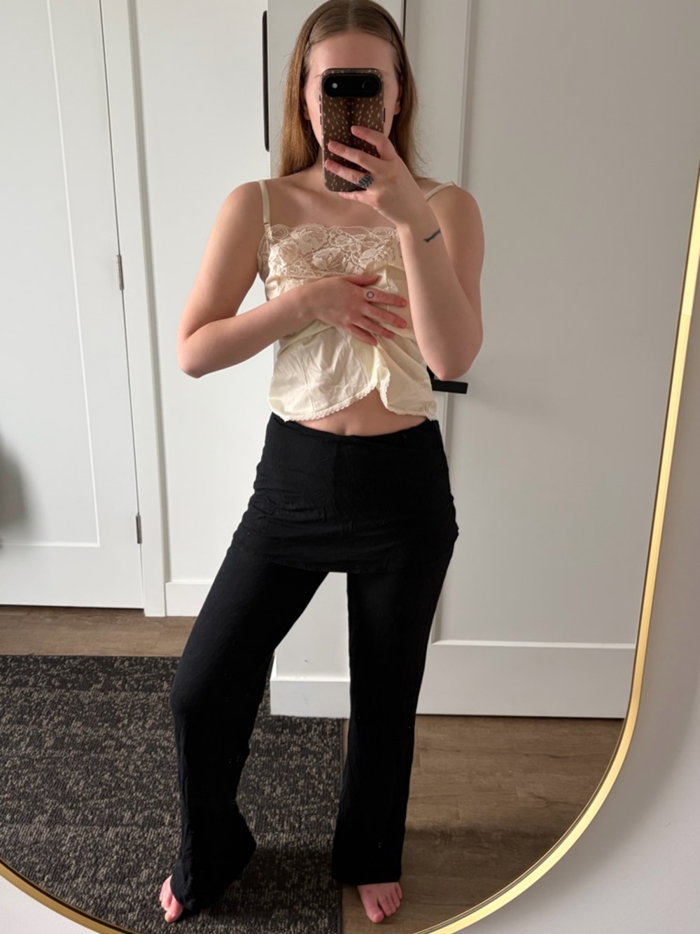 Paloma Wool Black Gathered Top